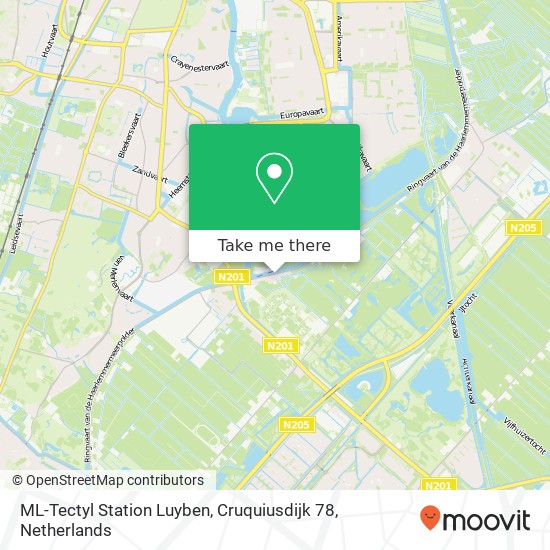 ML-Tectyl Station Luyben, Cruquiusdijk 78 map