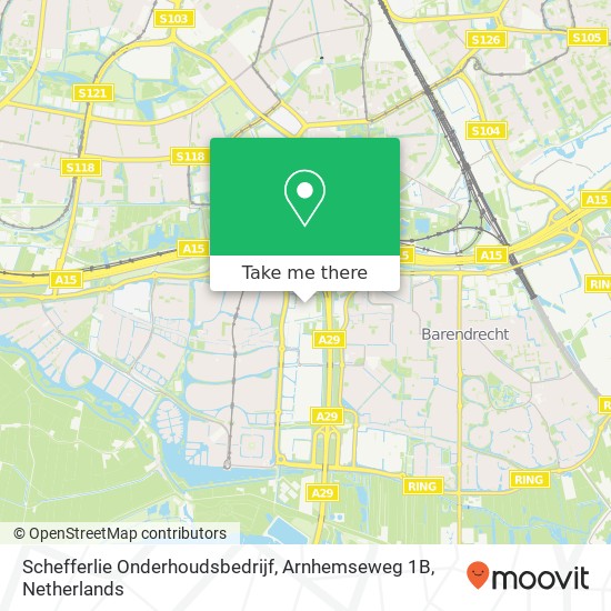 Schefferlie Onderhoudsbedrijf, Arnhemseweg 1B map