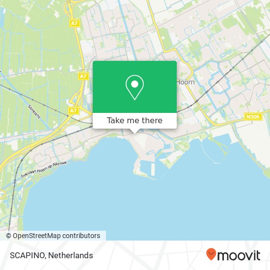 SCAPINO, Nieuwe Noord 54 Karte