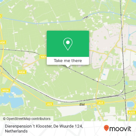 Dierenpension 't Klooster, De Wuurde 124 map