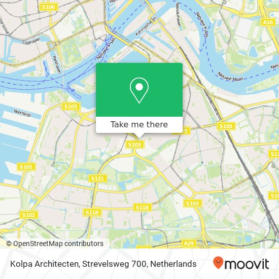 Kolpa Architecten, Strevelsweg 700 map