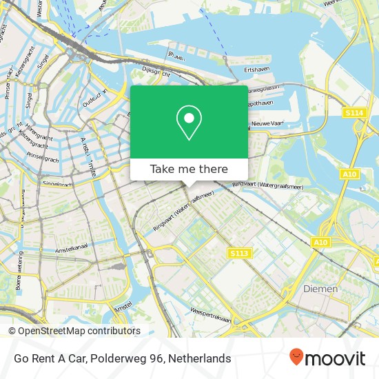 Go Rent A Car, Polderweg 96 map