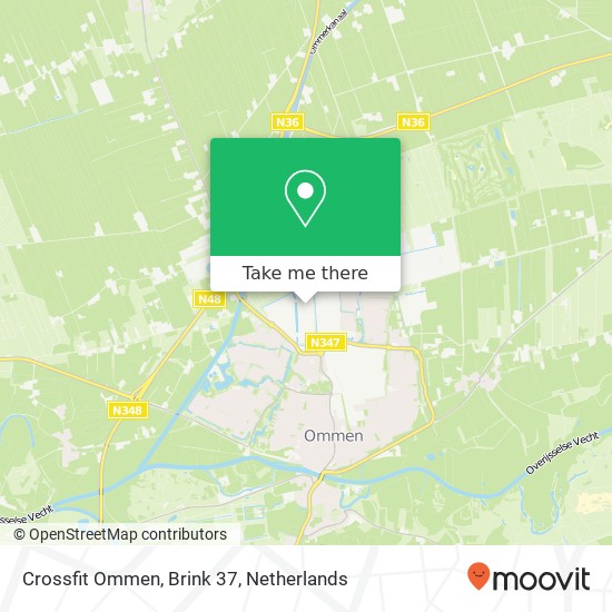 Crossfit Ommen, Brink 37 map