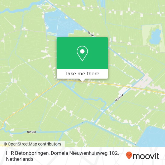 H R Betonboringen, Domela Nieuwenhuisweg 102 map