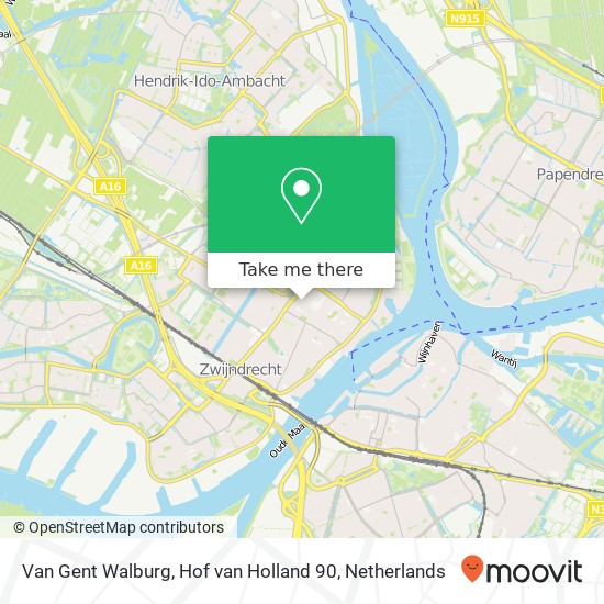 Van Gent Walburg, Hof van Holland 90 map