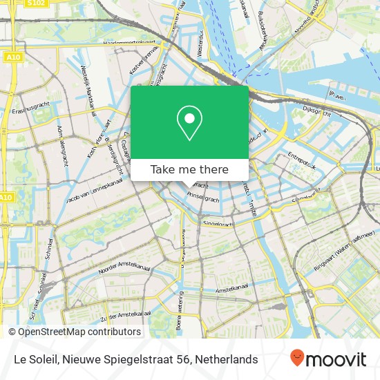 Le Soleil, Nieuwe Spiegelstraat 56 map