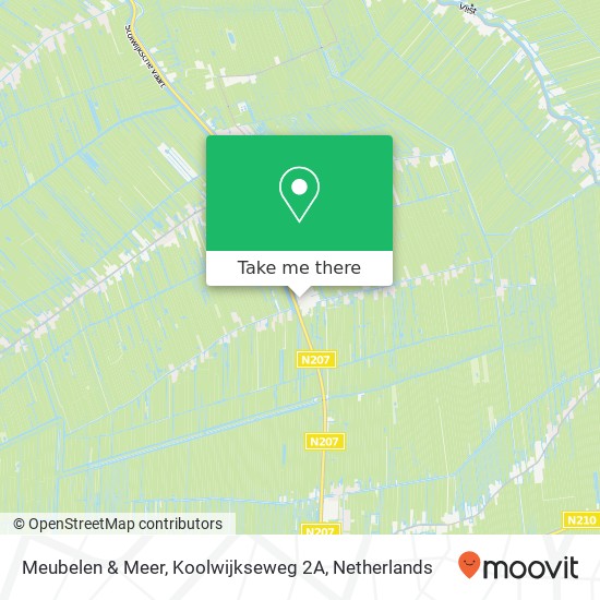 Meubelen & Meer, Koolwijkseweg 2A map