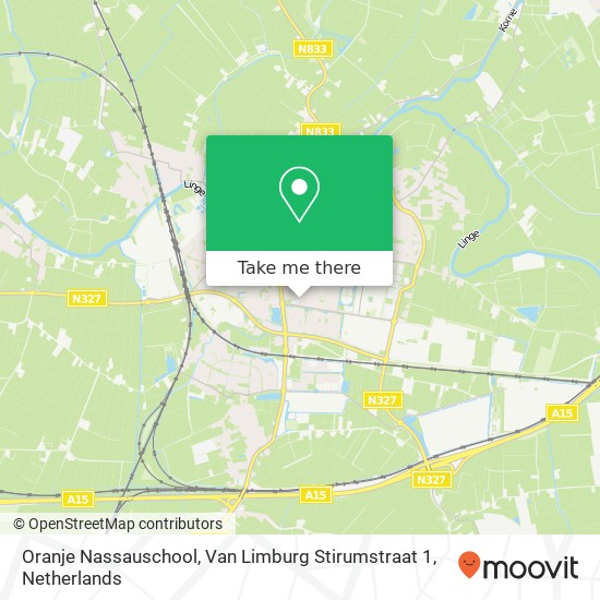 Oranje Nassauschool, Van Limburg Stirumstraat 1 map