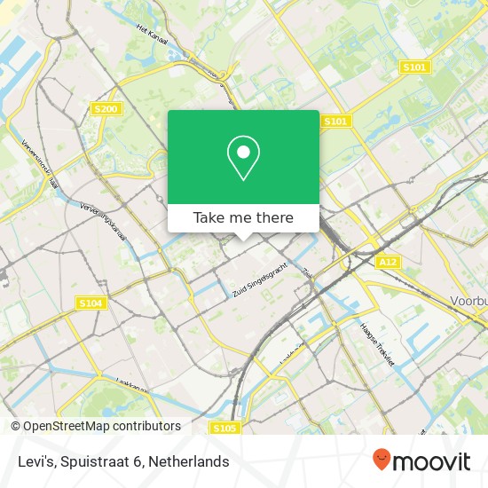 Levi's, Spuistraat 6 map