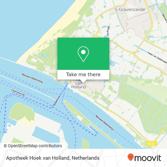 Apotheek Hoek van Holland map