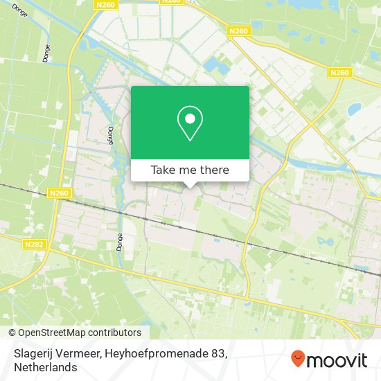 Slagerij Vermeer, Heyhoefpromenade 83 map