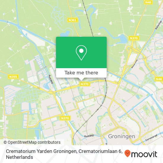 Crematorium Yarden Groningen, Crematoriumlaan 6 map