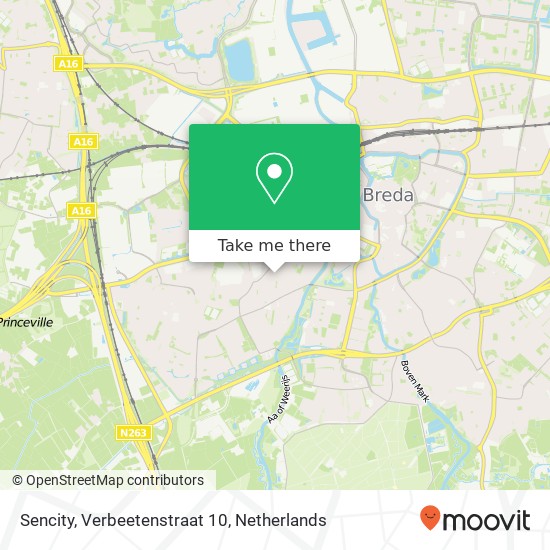 Sencity, Verbeetenstraat 10 map