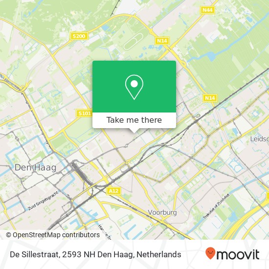 De Sillestraat, 2593 NH Den Haag map