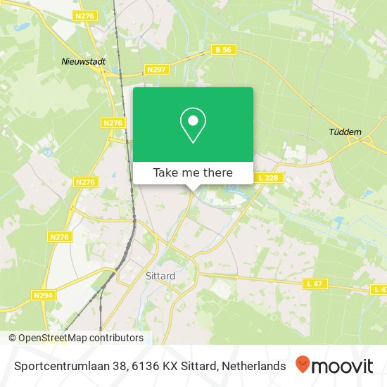 Sportcentrumlaan 38, 6136 KX Sittard map