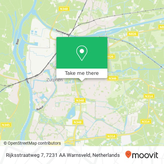 Rijksstraatweg 7, 7231 AA Warnsveld map