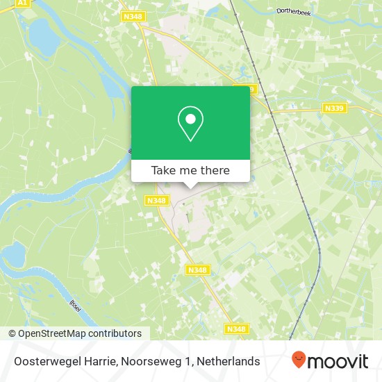 Oosterwegel Harrie, Noorseweg 1 map