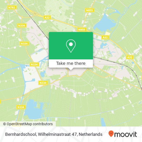 Bernhardschool, Wilhelminastraat 47 map