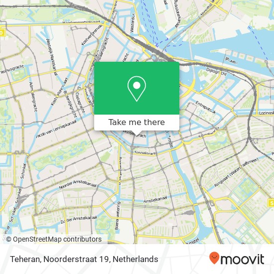 Teheran, Noorderstraat 19 Karte