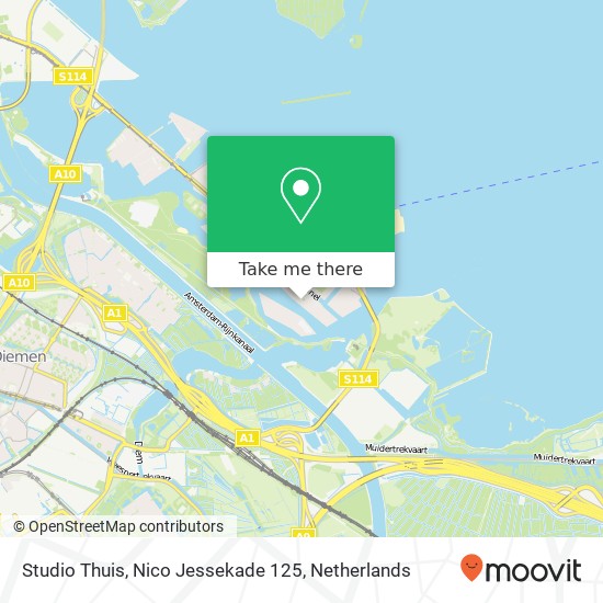 Studio Thuis, Nico Jessekade 125 map