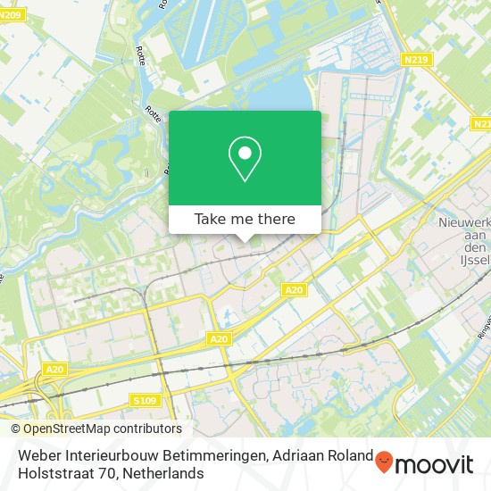 Weber Interieurbouw Betimmeringen, Adriaan Roland Holststraat 70 map