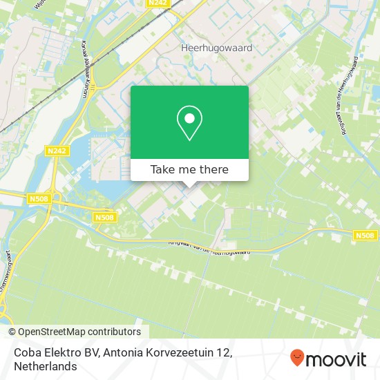 Coba Elektro BV, Antonia Korvezeetuin 12 map