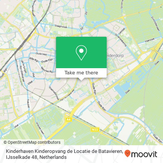 Kinderhaven Kinderopvang de Locatie de Batavieren, IJsselkade 48 Karte