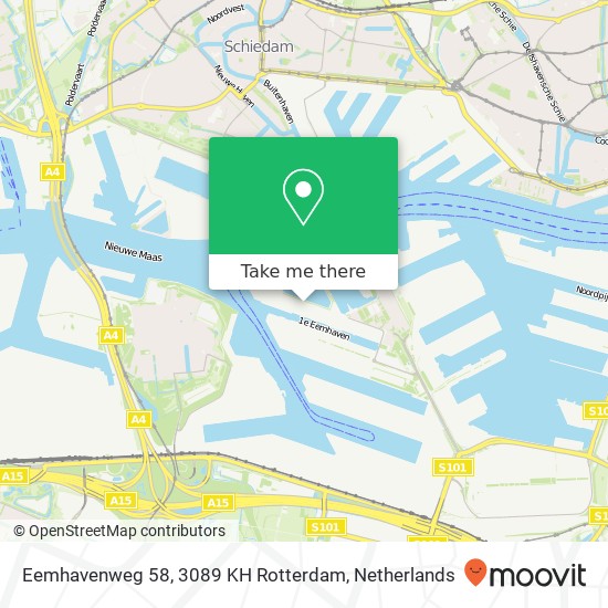 Eemhavenweg 58, 3089 KH Rotterdam Karte