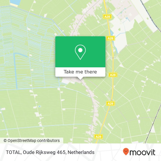 TOTAL, Oude Rijksweg 465 map