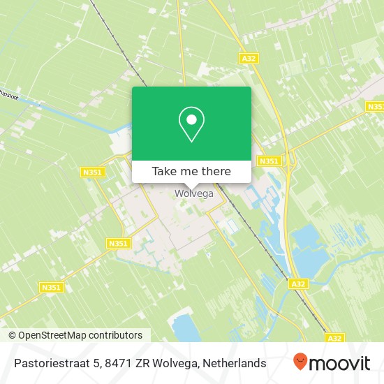 Pastoriestraat 5, 8471 ZR Wolvega map