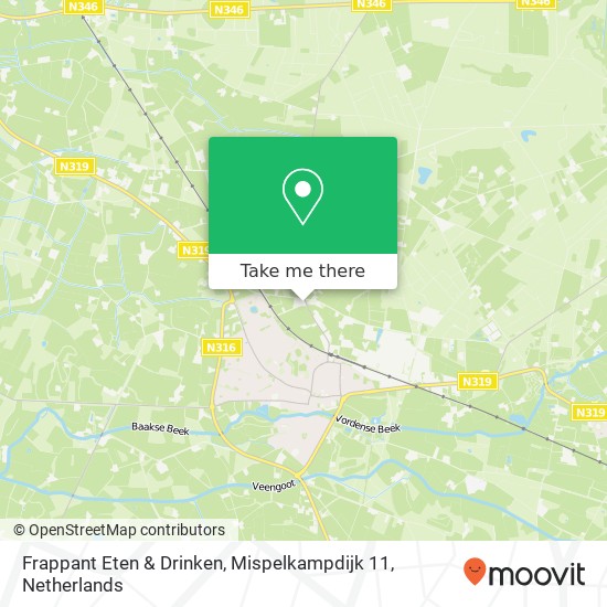 Frappant Eten & Drinken, Mispelkampdijk 11 map