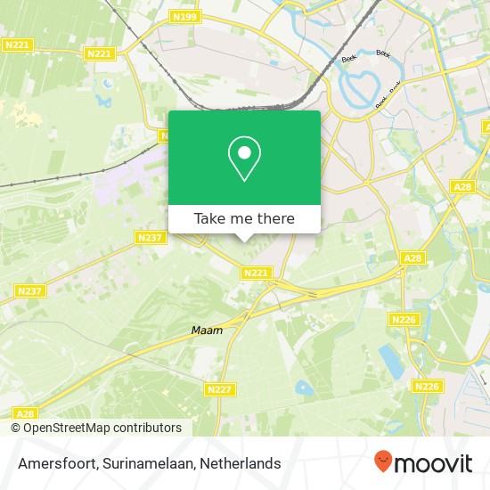 Amersfoort, Surinamelaan Karte