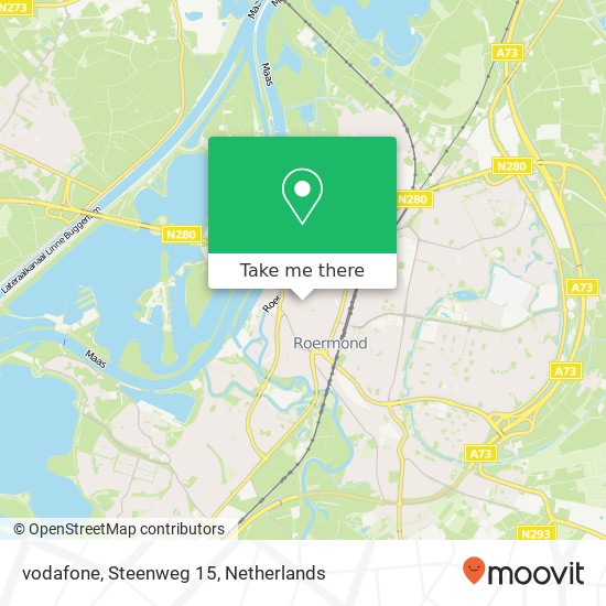 vodafone, Steenweg 15 Karte