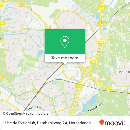 Mtc de Fysioclub, Databankweg 2A map