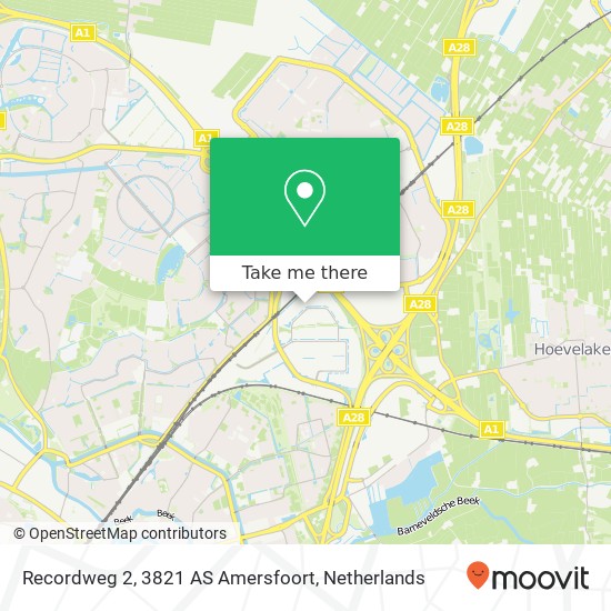 Recordweg 2, 3821 AS Amersfoort map