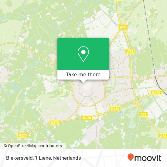 Blekersveld, 't Liene map