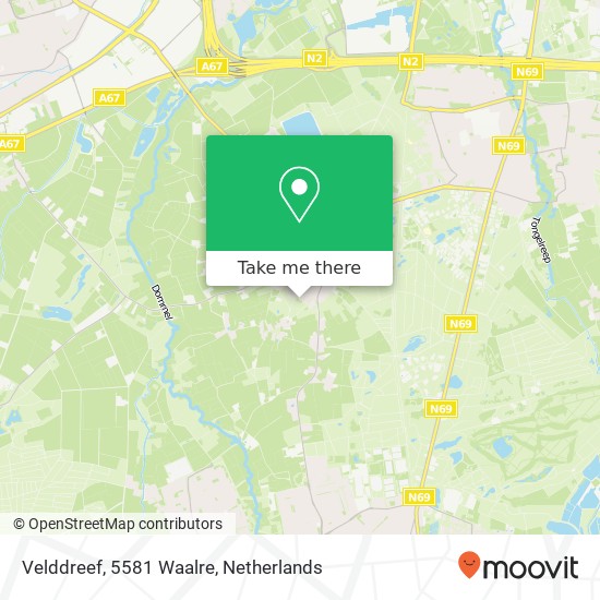 Velddreef, 5581 Waalre map