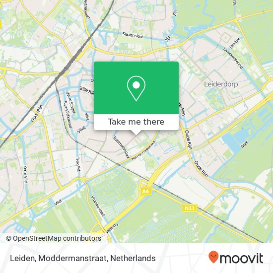Leiden, Moddermanstraat map