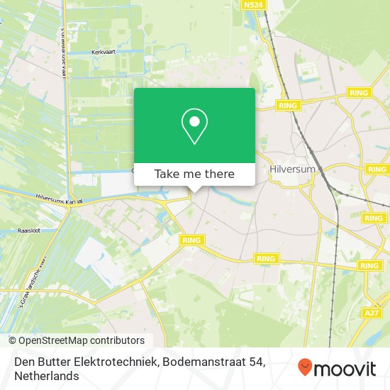 Den Butter Elektrotechniek, Bodemanstraat 54 map