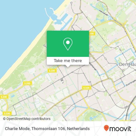 Charlie Mode, Thomsonlaan 106 map