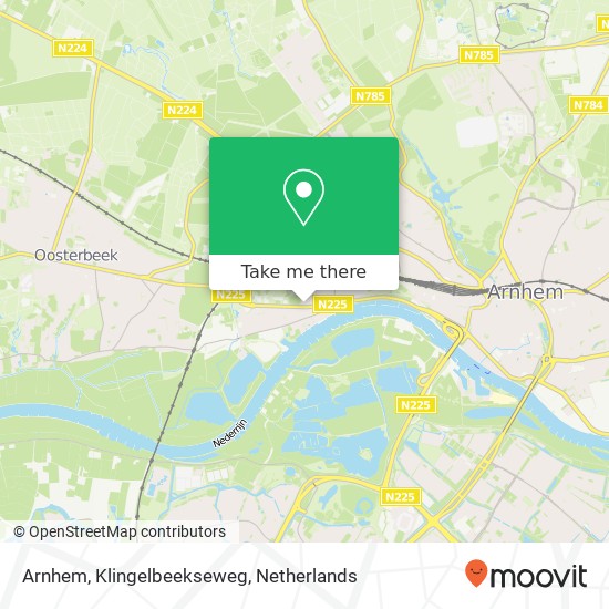 Arnhem, Klingelbeekseweg map