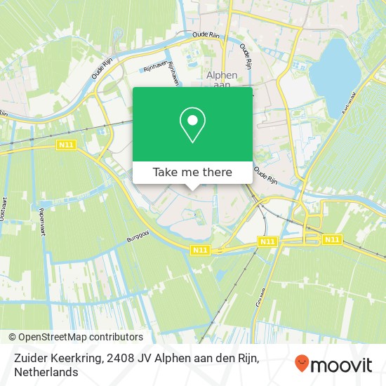 Zuider Keerkring, 2408 JV Alphen aan den Rijn map