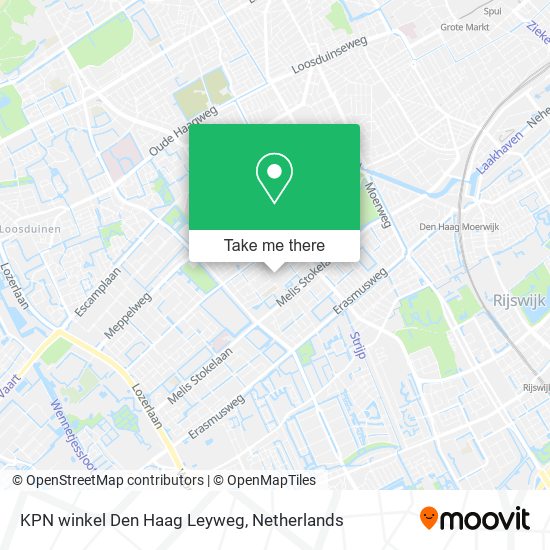 KPN winkel Den Haag Leyweg map