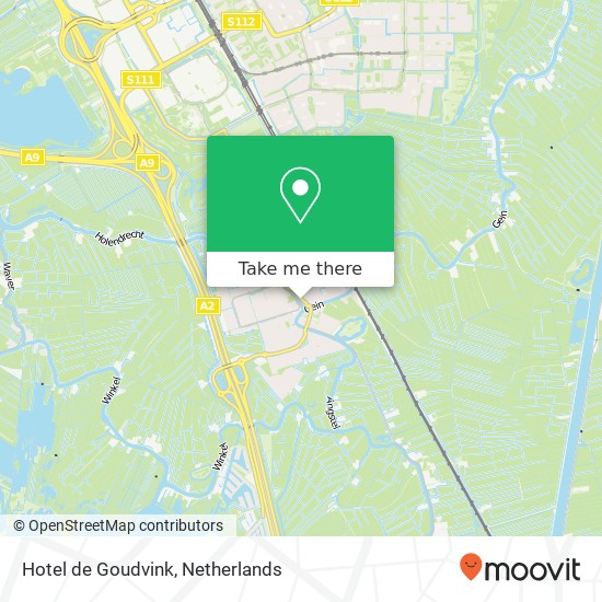 Hotel de Goudvink, Amsterdamsestraatweg 3 map