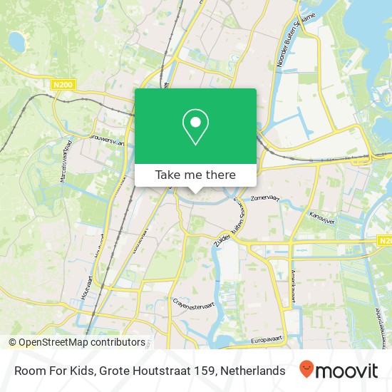 Room For Kids, Grote Houtstraat 159 map