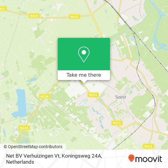 Net BV Verhuizingen Vt, Koningsweg 24A map