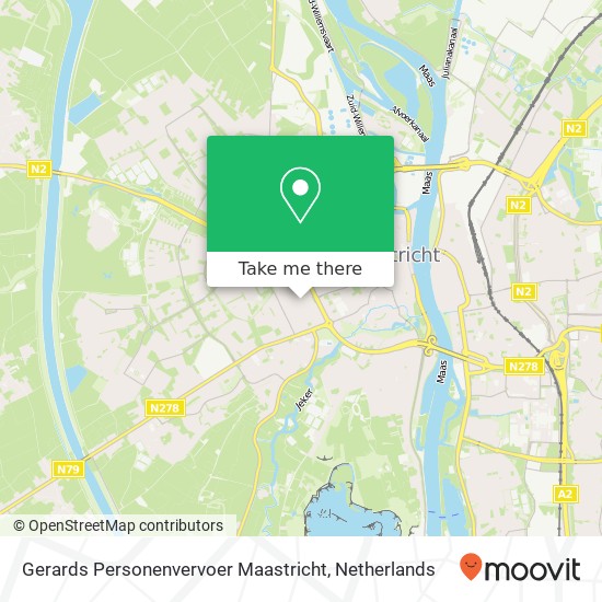 Gerards Personenvervoer Maastricht map