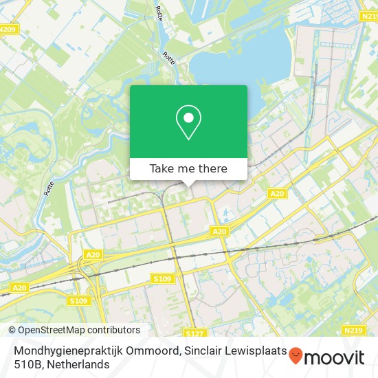 Mondhygienepraktijk Ommoord, Sinclair Lewisplaats 510B map