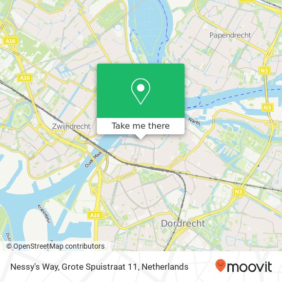 Nessy's Way, Grote Spuistraat 11 map