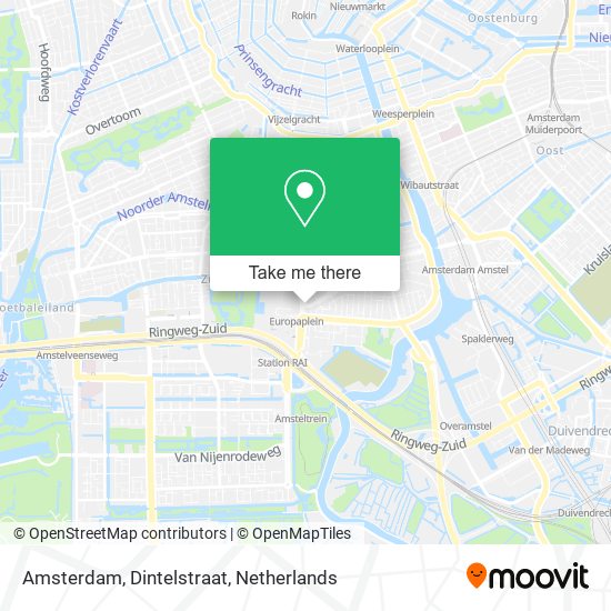 Amsterdam, Dintelstraat Karte